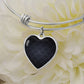 Heart Pendant Bangle